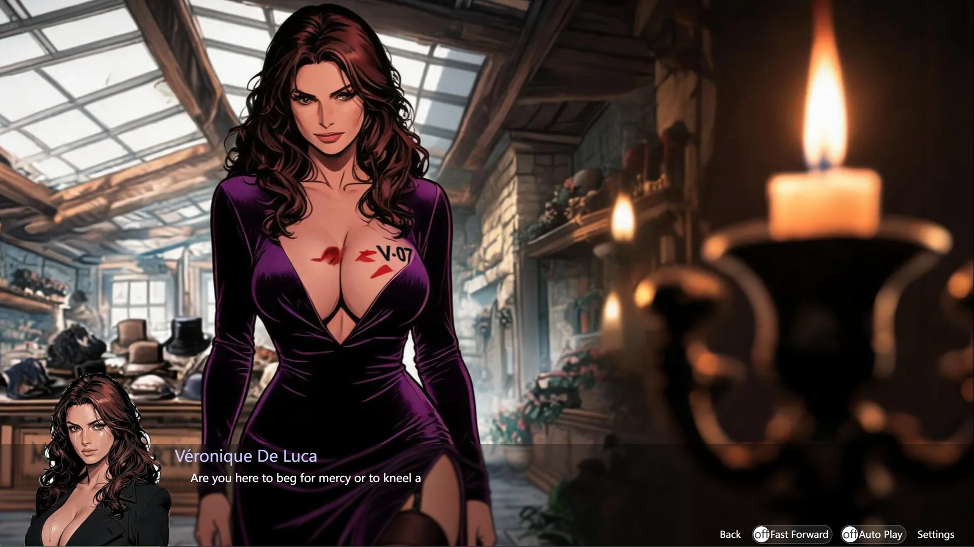 Gorgeous Spy Kneels For Me screenshot 3