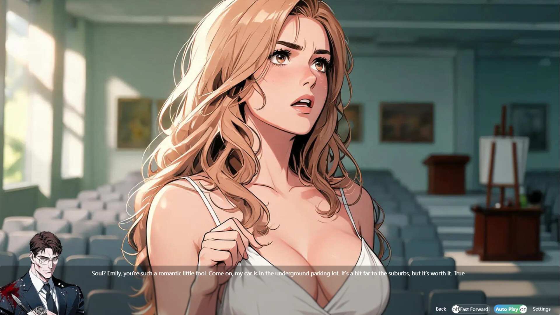 Art Department Goddess Takes Invitation, Unaware Professor Is Killer screenshot #6
