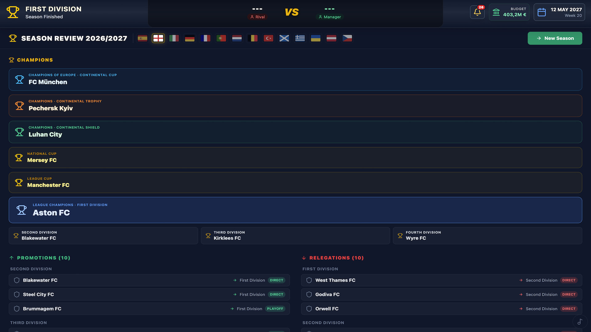 Total Club Manager screenshot 10