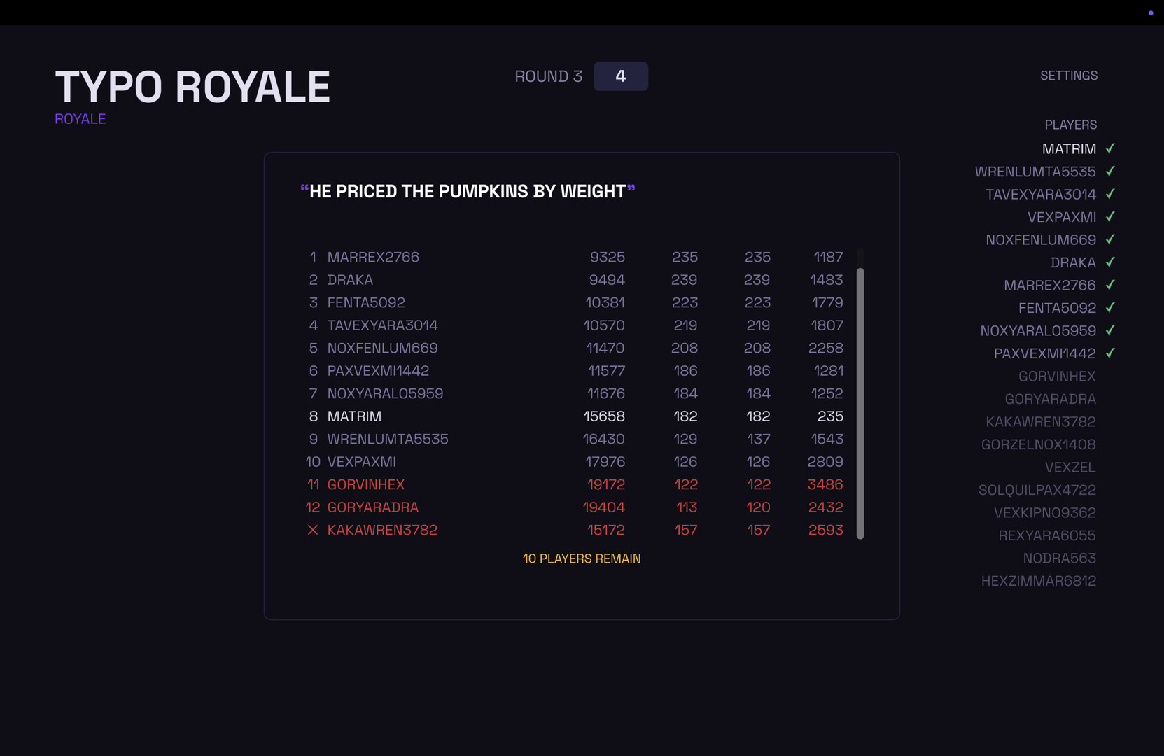 Typo Royale screenshot 2