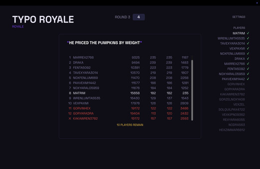 Typo Royale 遊戲畫面
