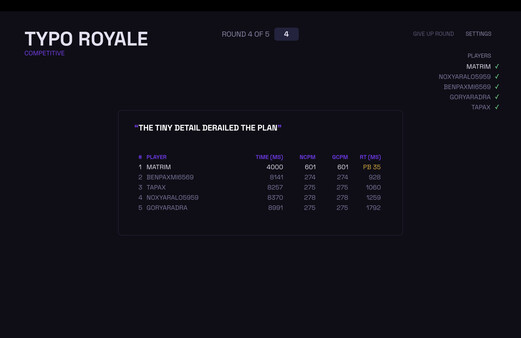 Скриншот 3 из игры Typo Royale