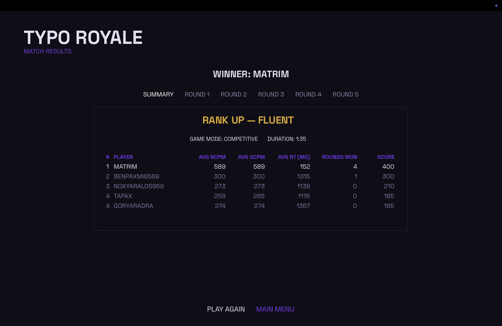Typo Royale screenshot 4