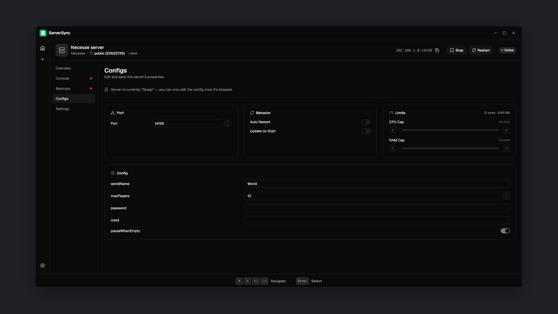 ServerSync: Dedicated Game Server Made Easy screenshot 6