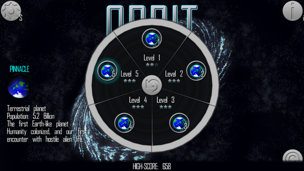 Screenshot z Orbit: Satellite Defense Screenshot z Orbit: Satellite Defense