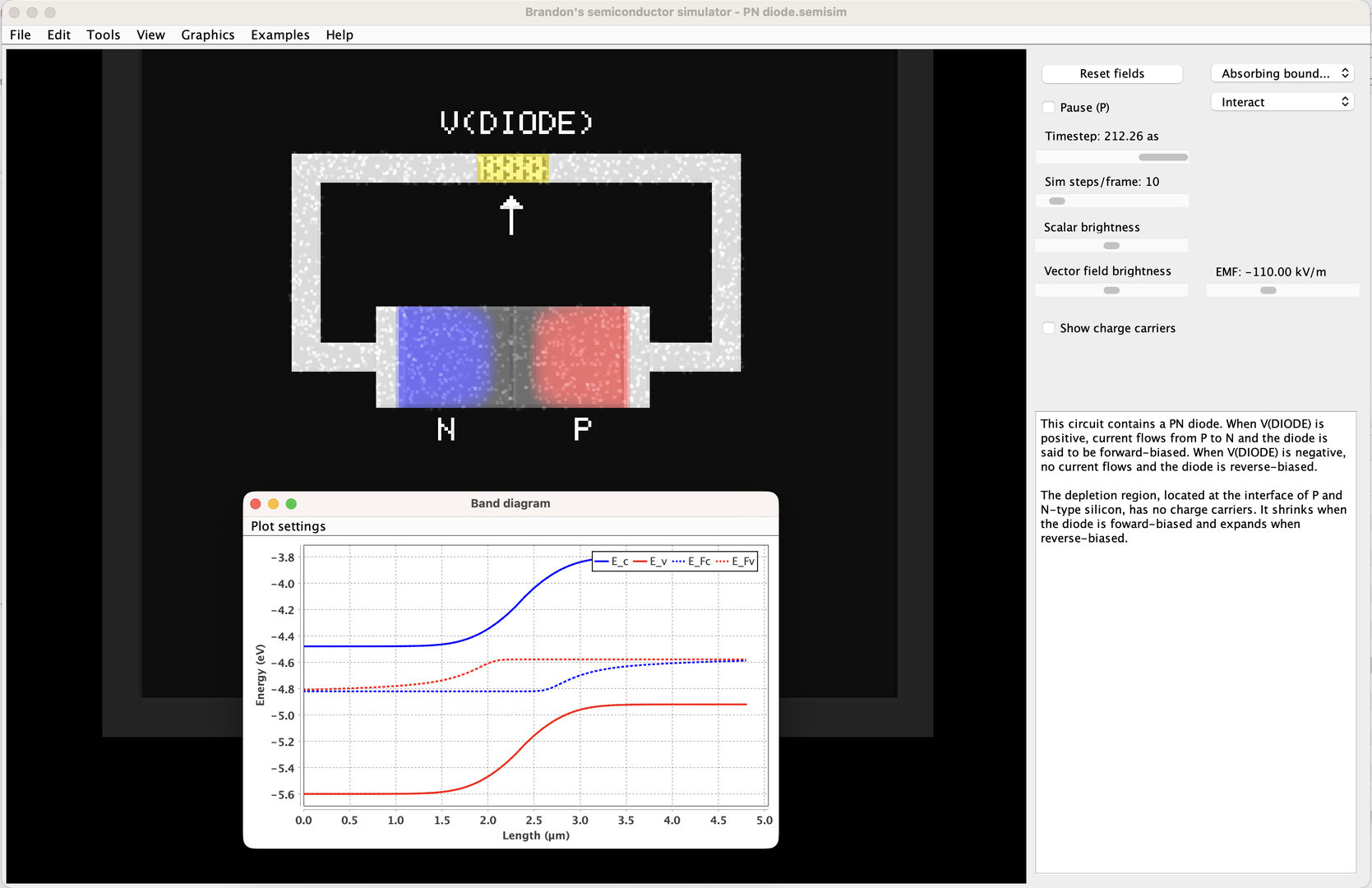 Brandon's Semiconductor Simulator screenshot 7