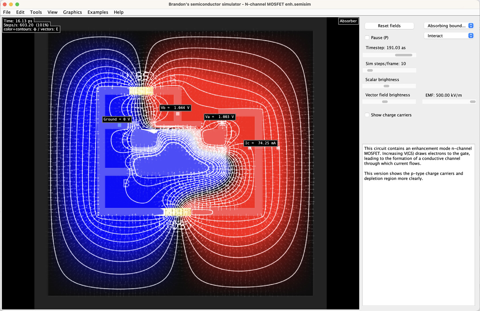 Brandon's Semiconductor Simulator screenshot 6
