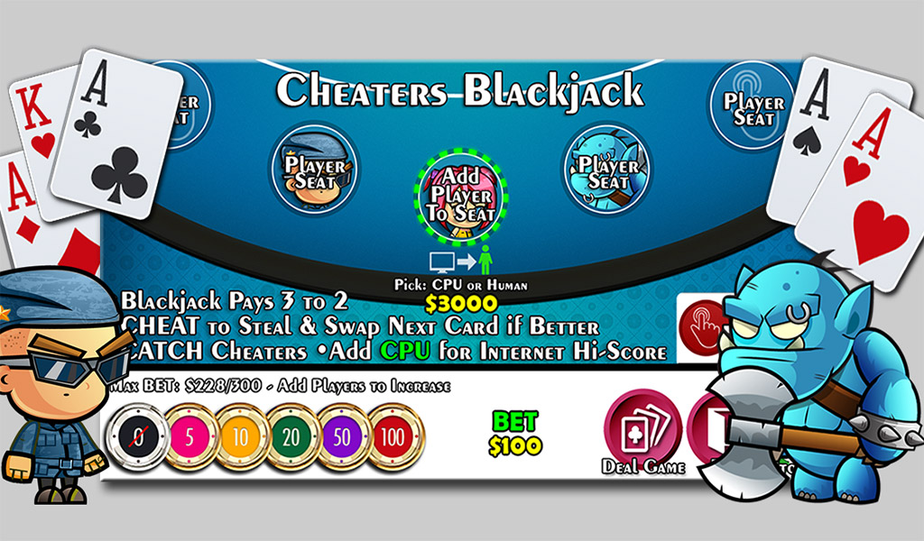 #1. Cheaters Blackjack 21 (Steam) 由: BlackOpzFX Labs