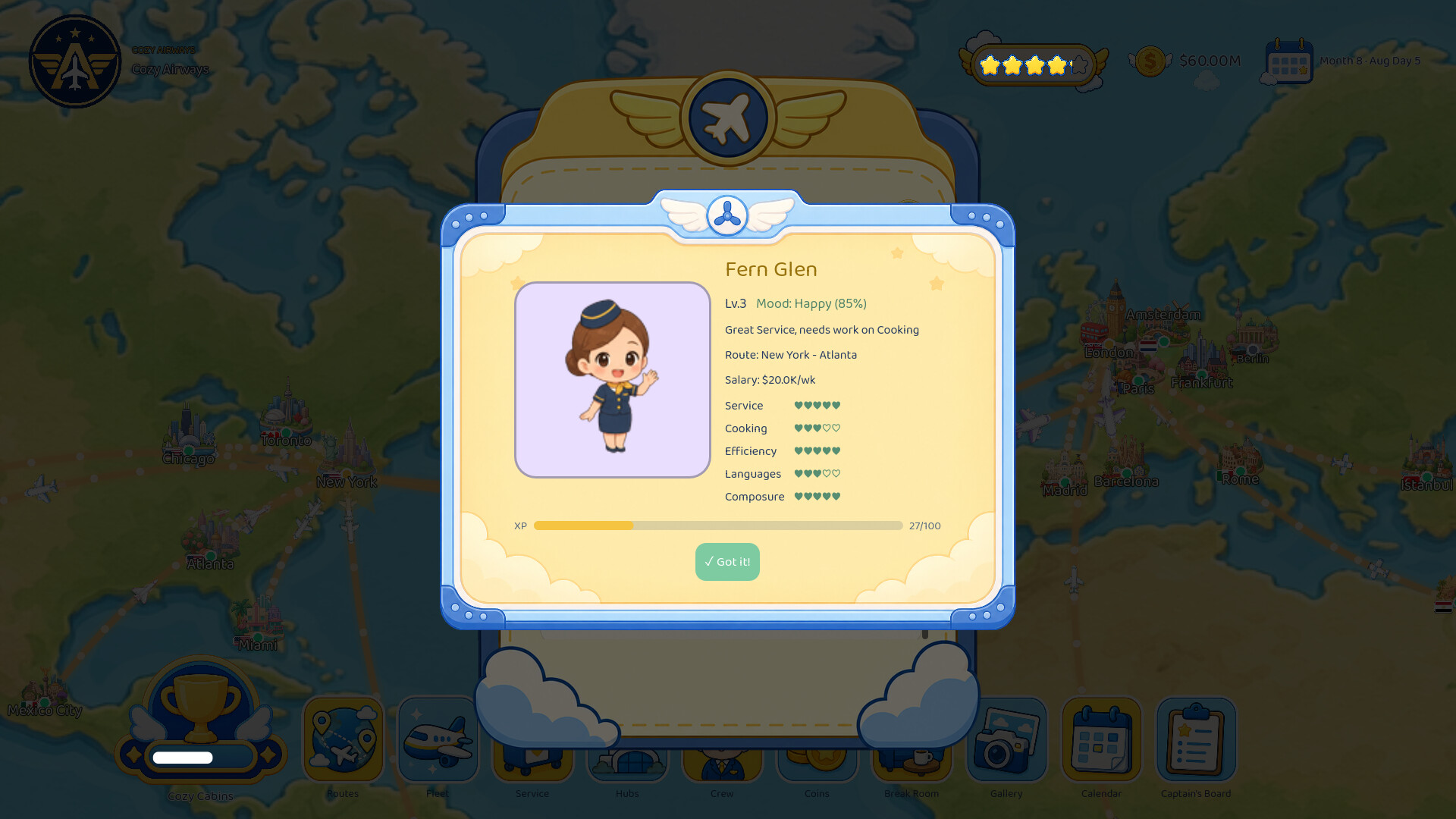 Cozy Airways screenshot #5