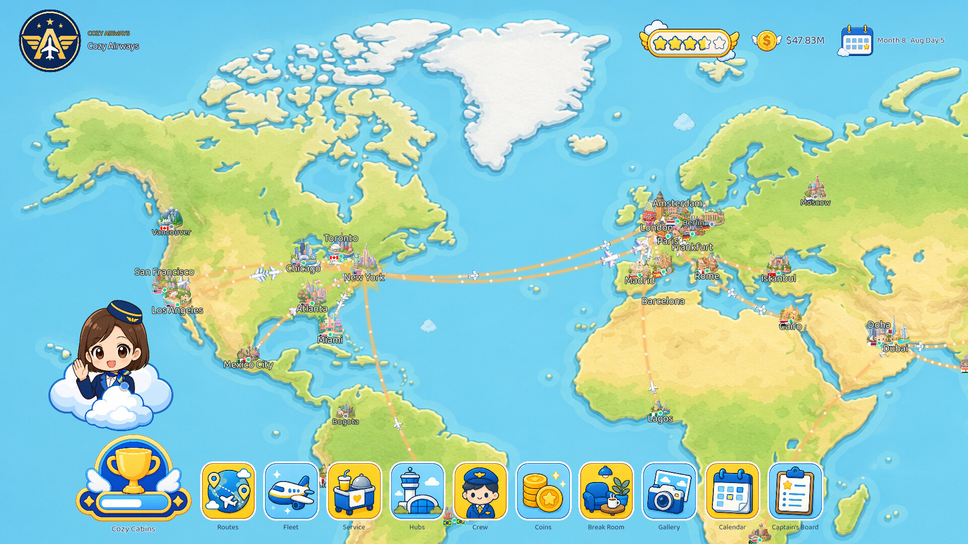 Cozy Airways screenshot #1