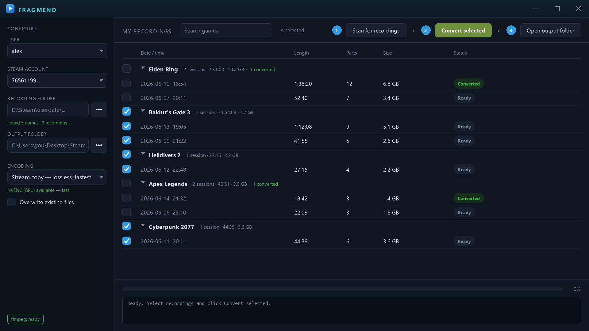 FragMend screenshot 2