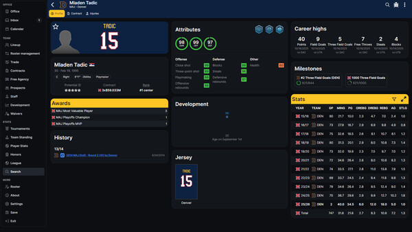 Basketball Legacy Manager 27