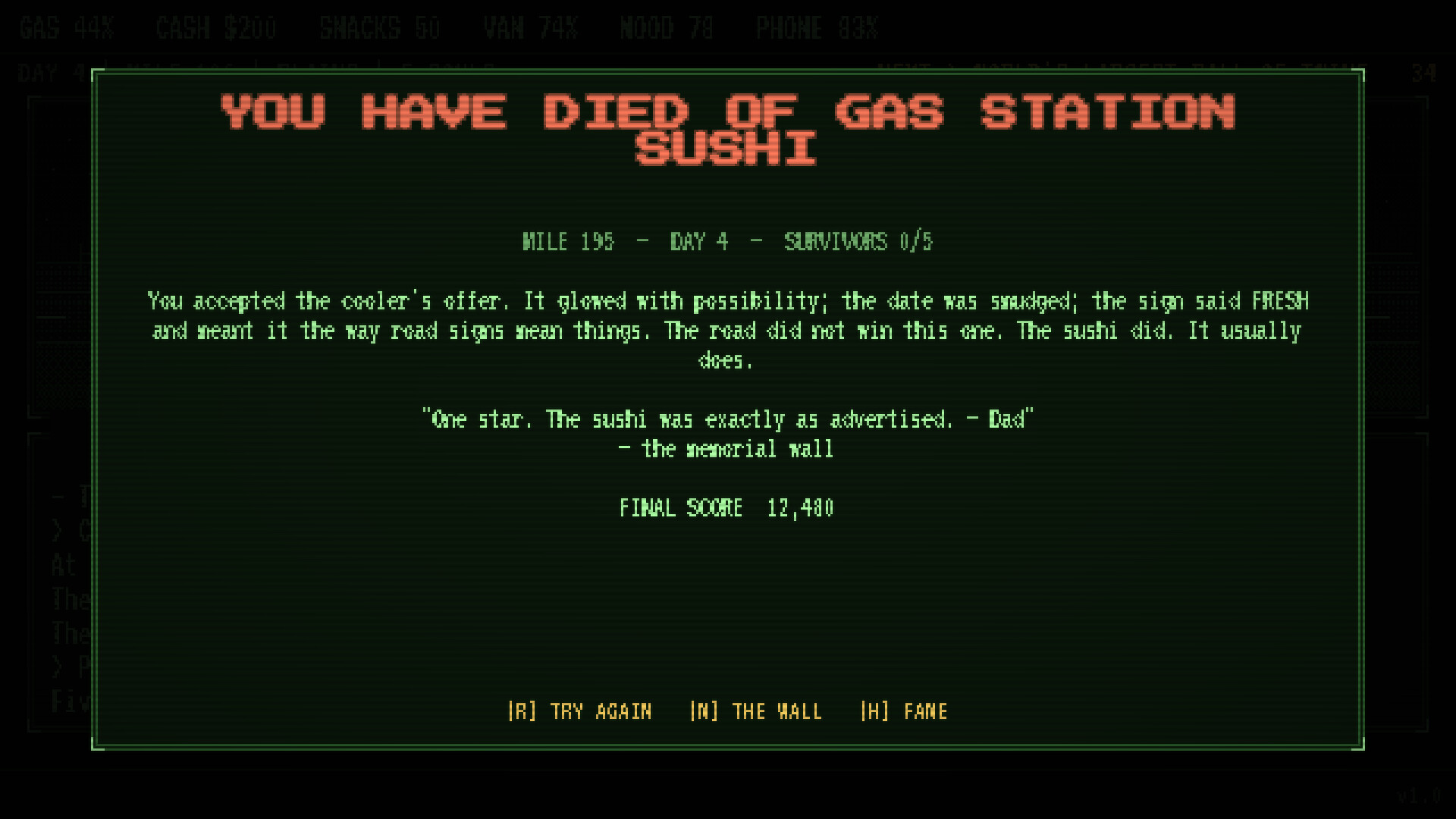 Gas Snacks & Tears screenshot 1