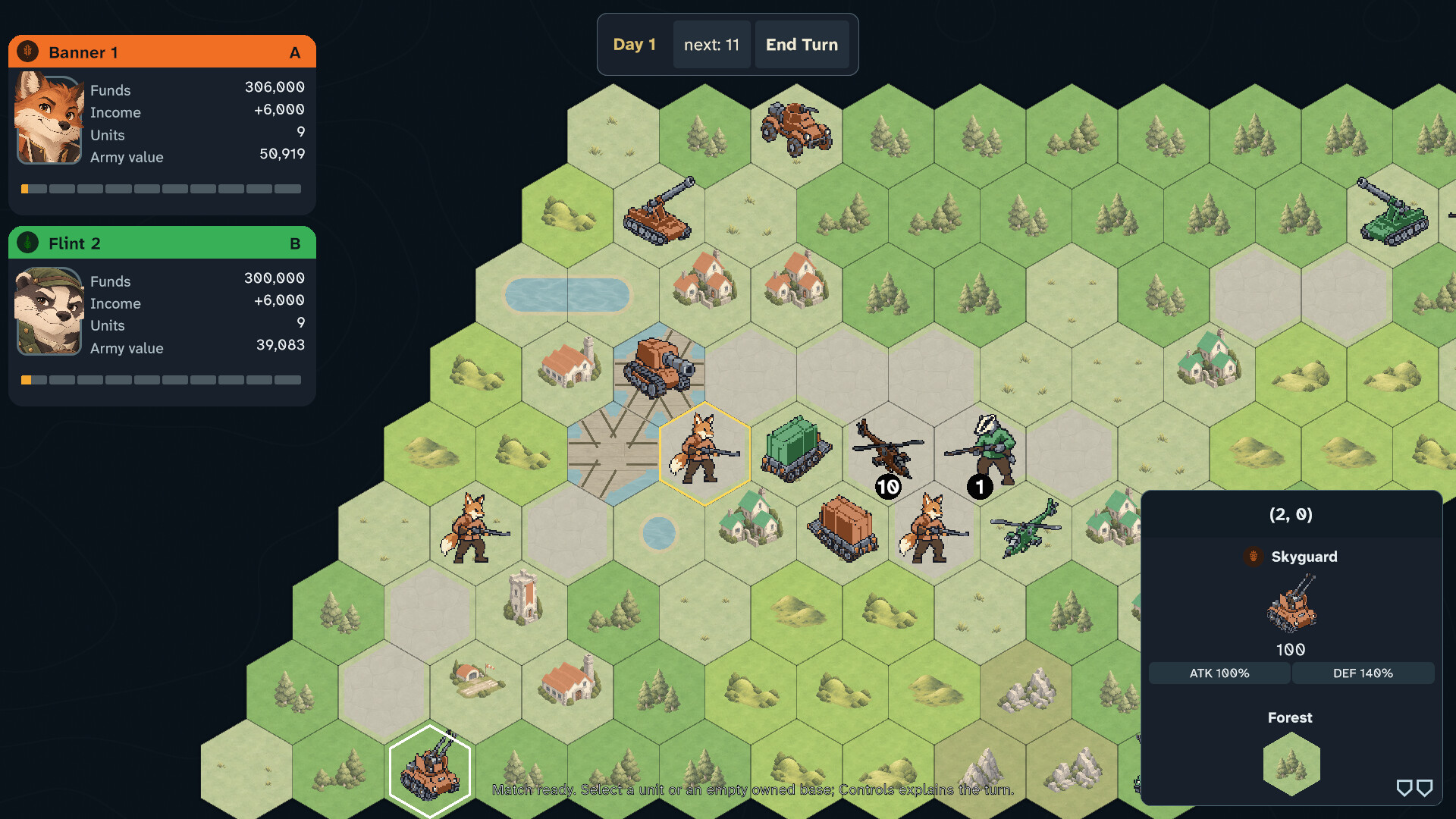 Brassleaf Tactics 遊戲畫面 1