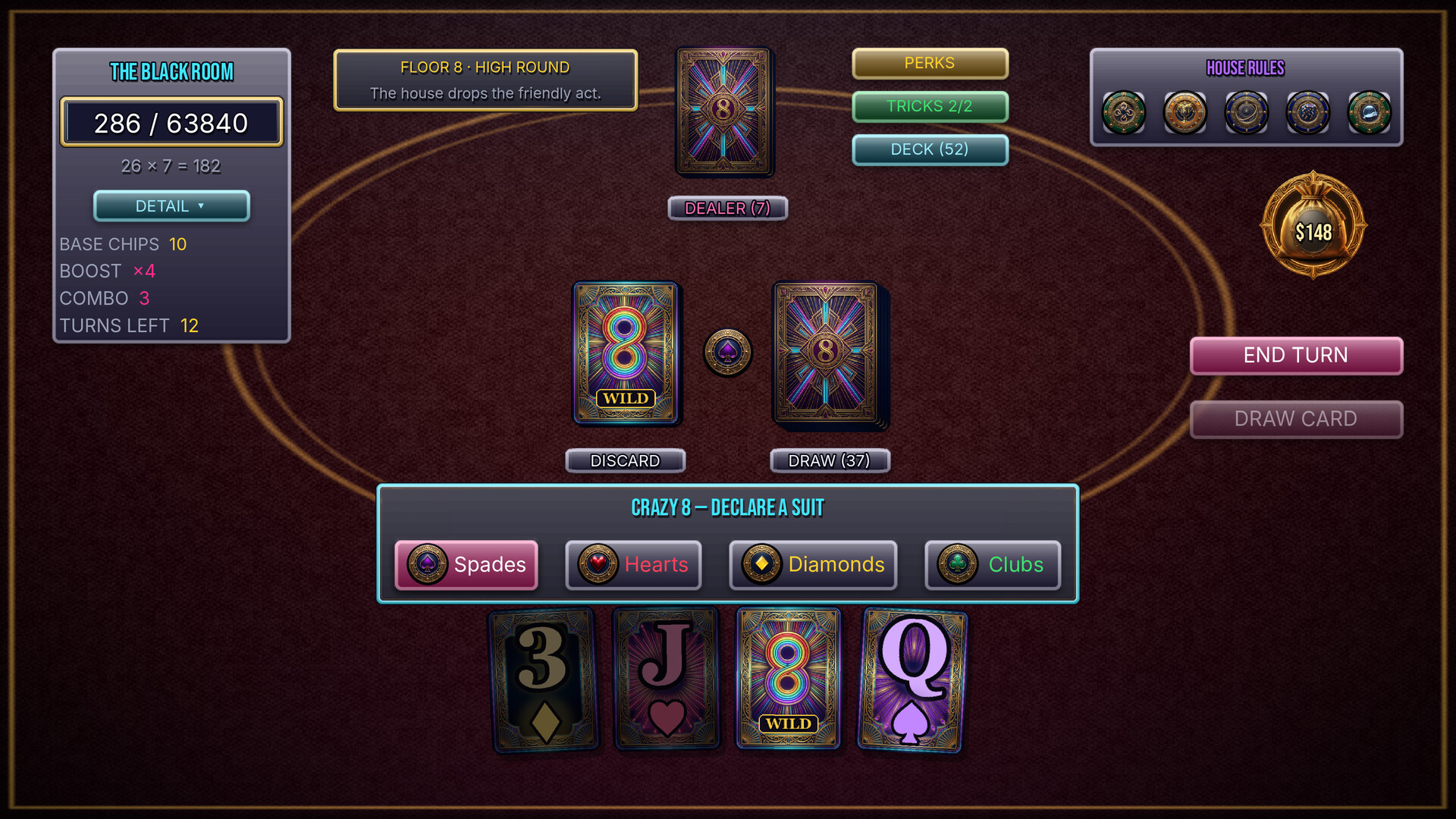 Wild Crazy 8s screenshot 1