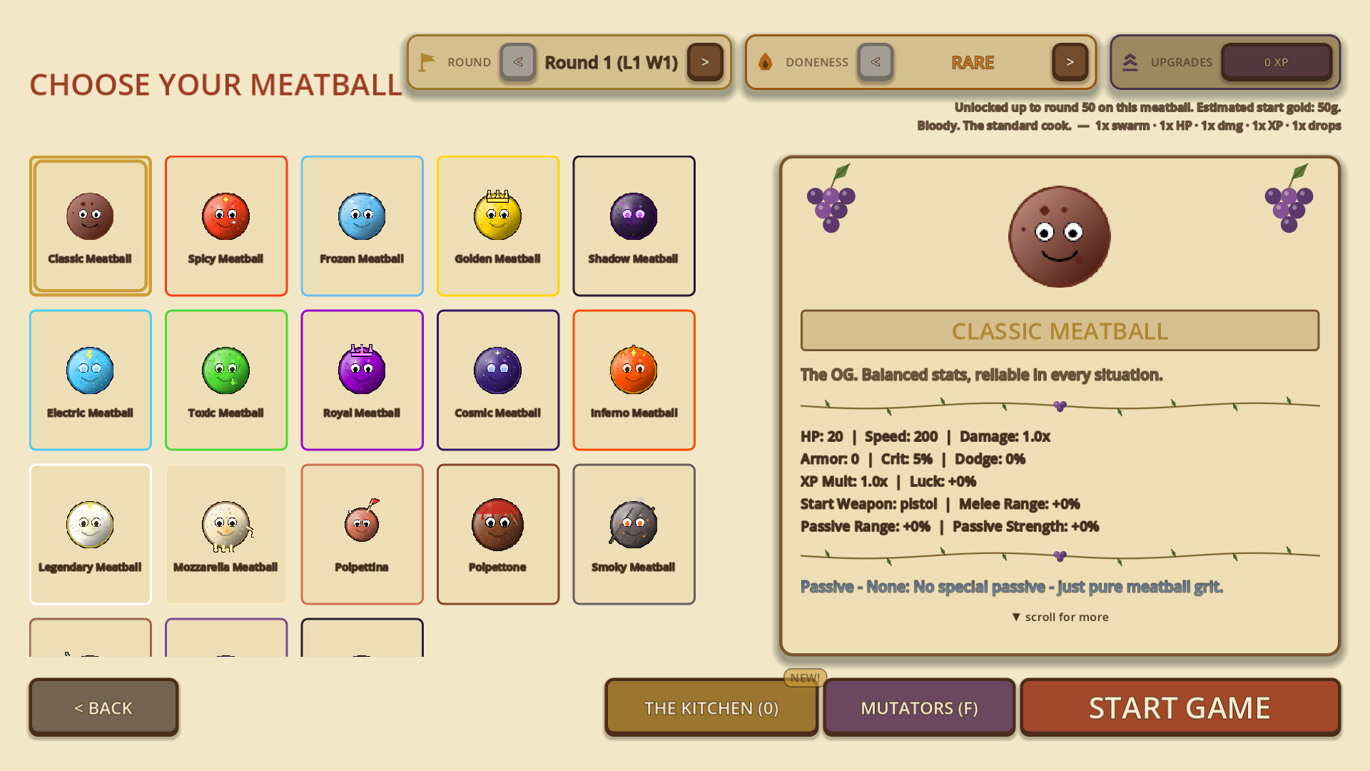 Meatballs screenshot