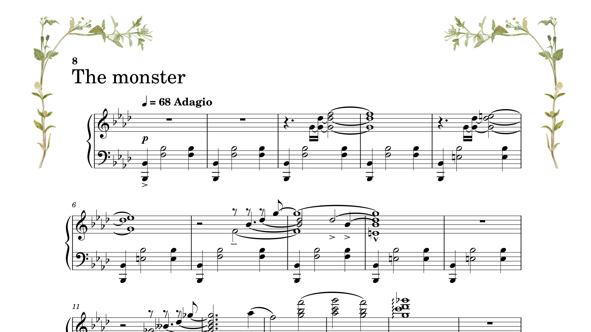 I'm Making a Monster [Sheet Music] Featured Screenshot #1