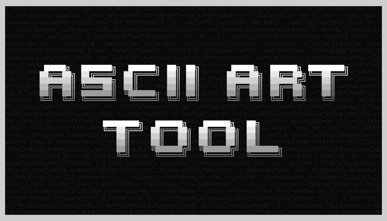 ASCII Art Tool cover art