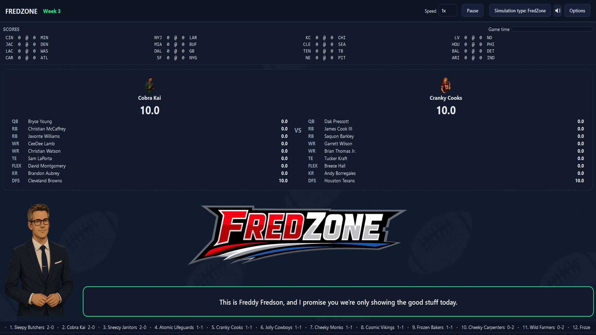 ReDraft: The Fantasy Football Simulator 스크린샷 1