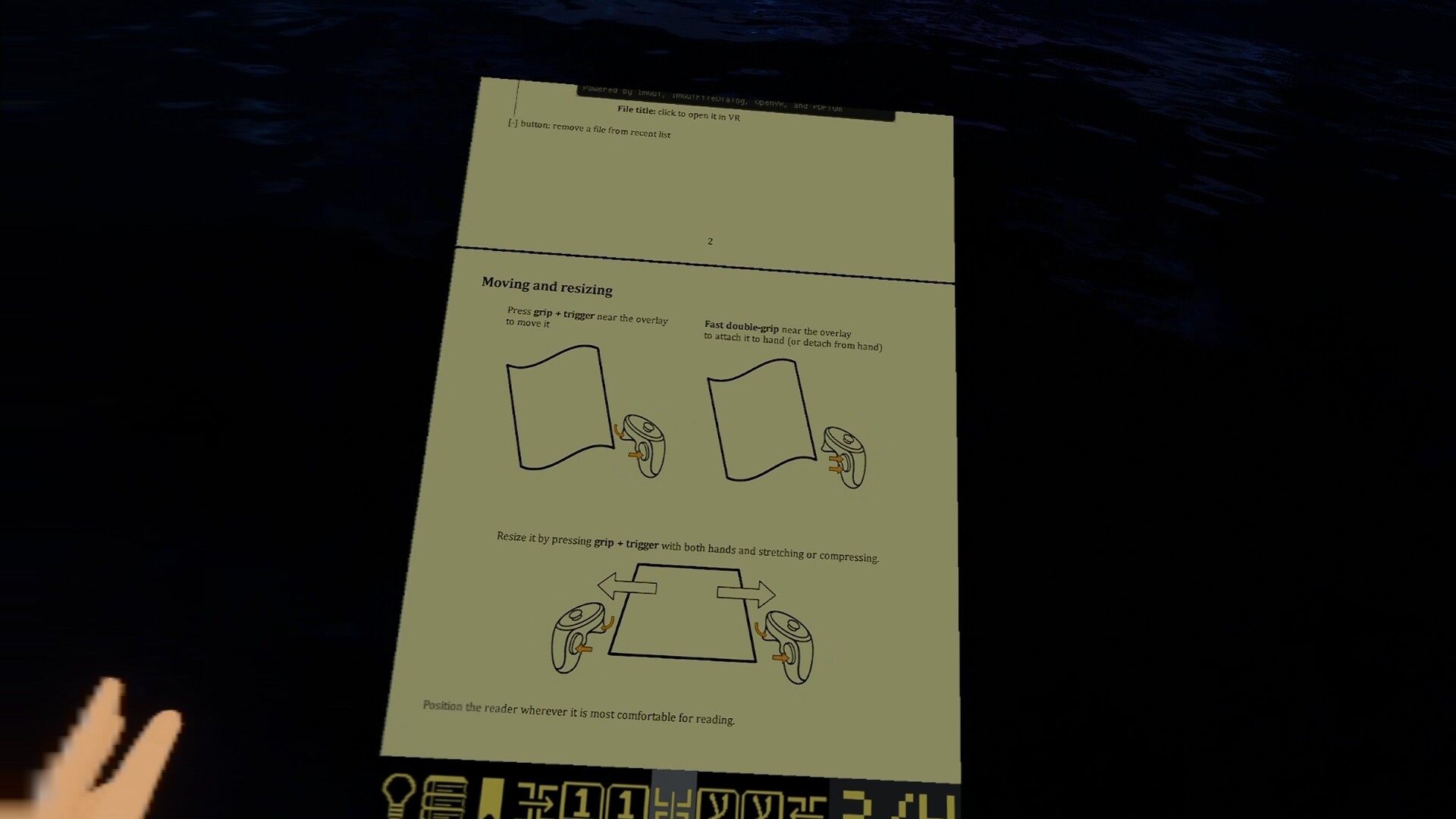 Scroll Hold VR