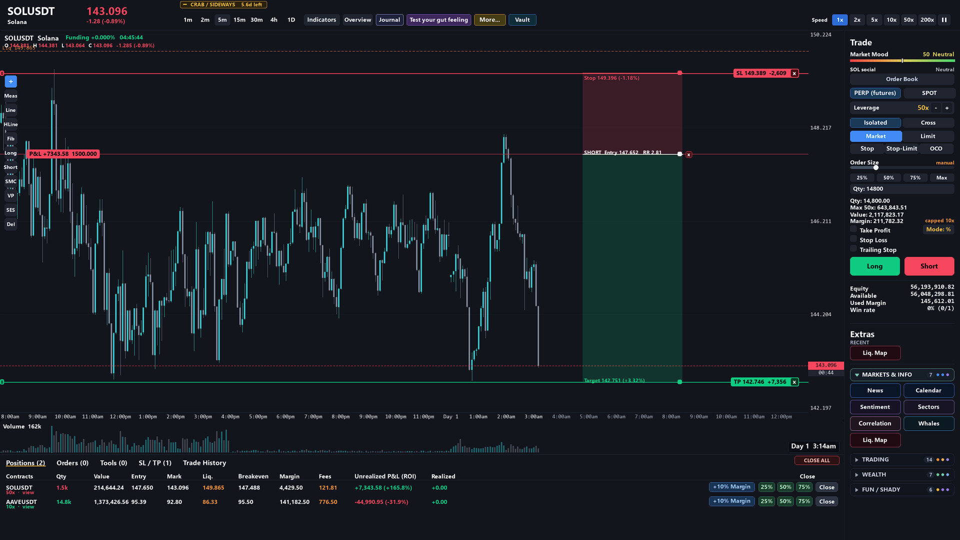 Bull&Bear Crypto Trading Simulator screenshot 2