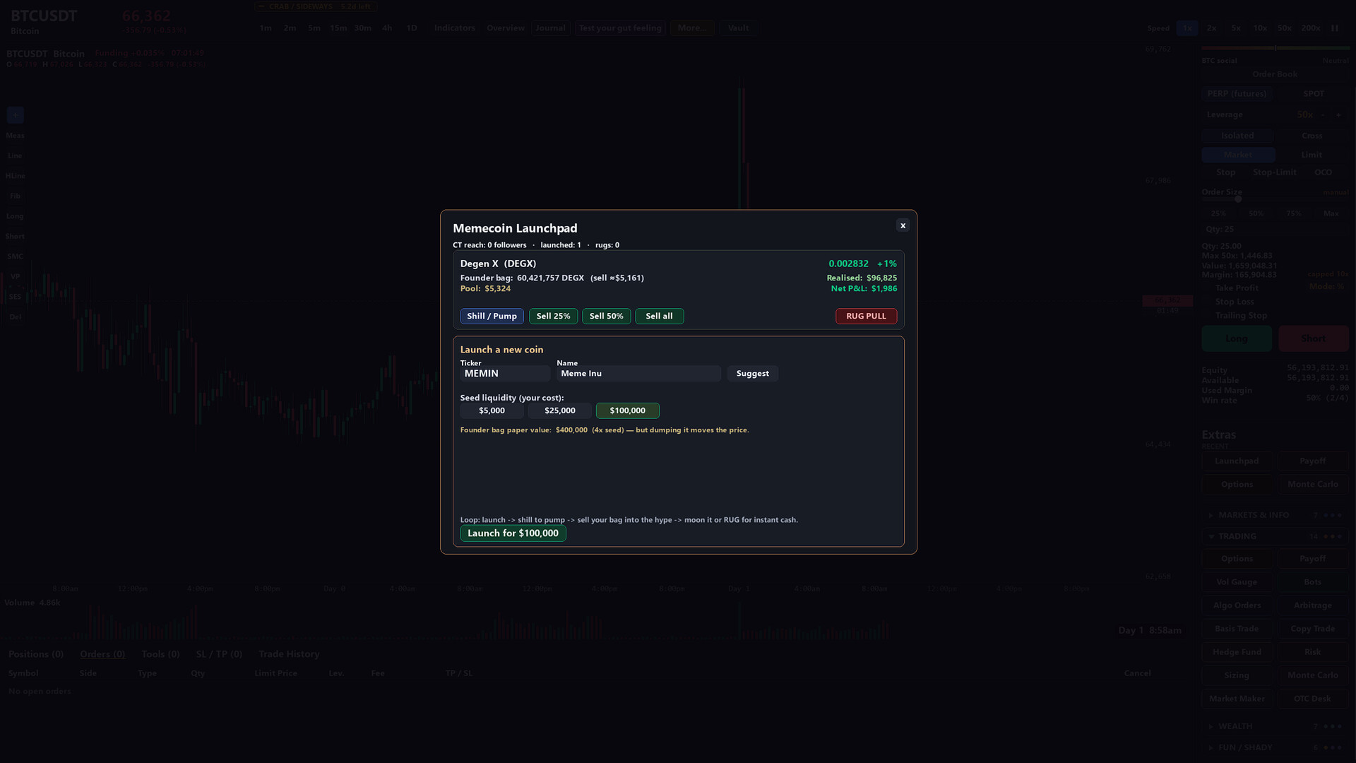 Bull&Bear Crypto Trading Simulator screenshot #4