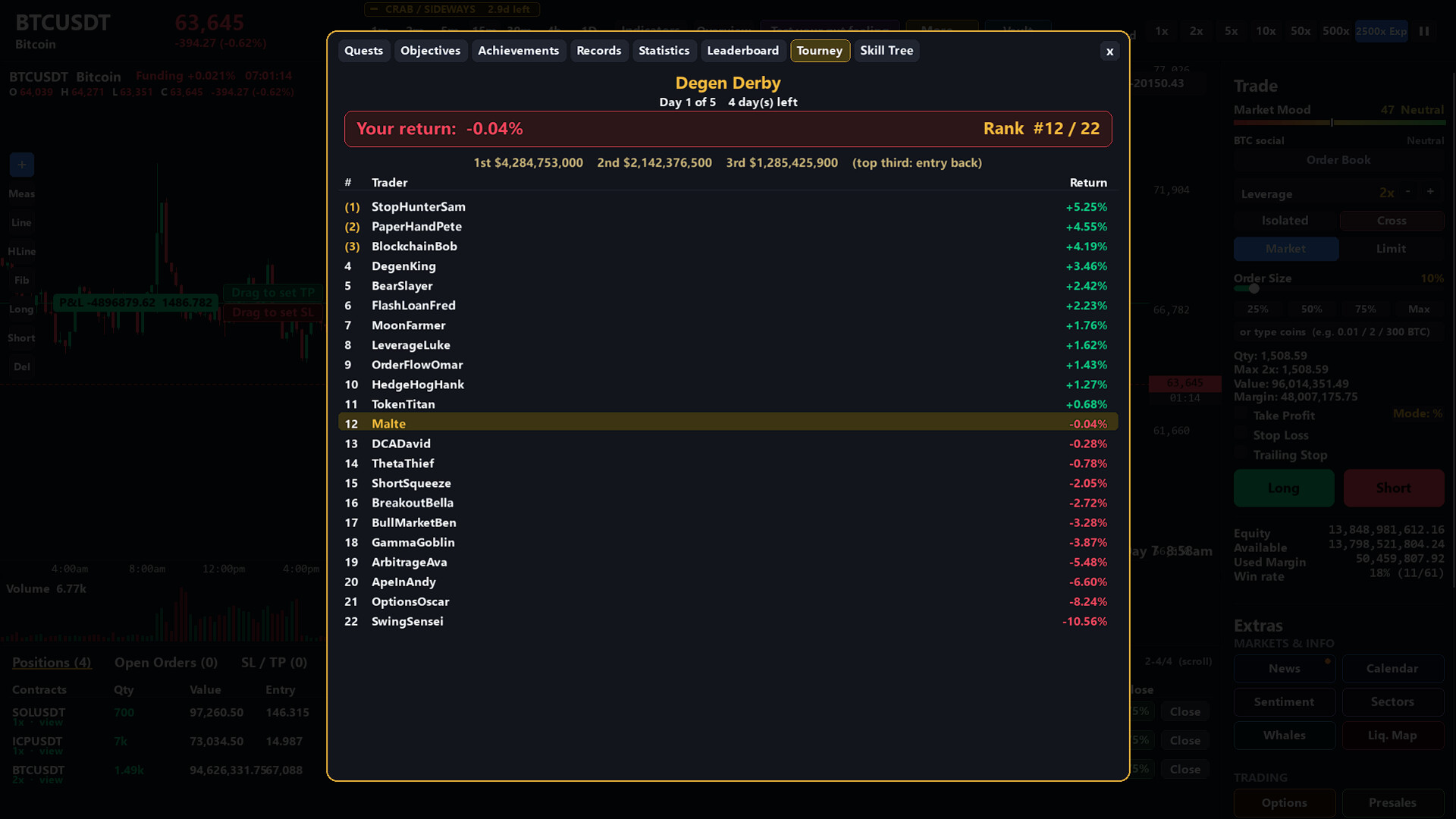 Bull&Bear Crypto Trading Simulator screenshot 5