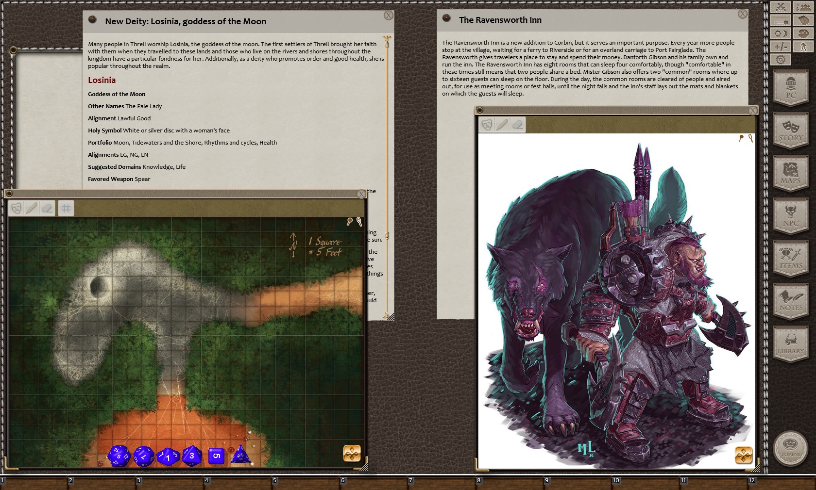 Fantasy Grounds - 5E: Legendary Beginnings: The Bandit's Caveのスクリーンショット 1