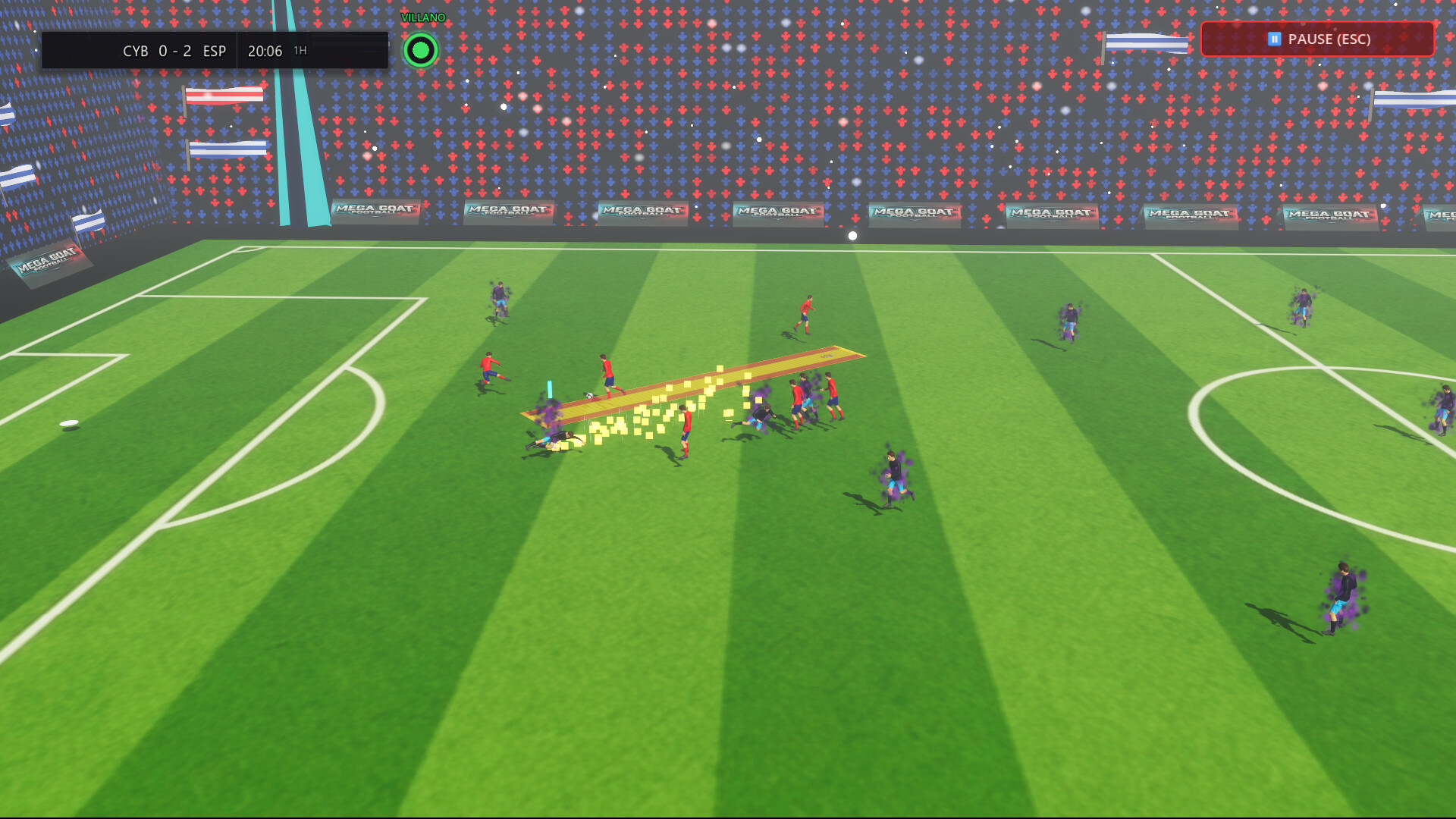 MEGA GOAT FOOTBALL: Cyberia Arena screenshot 3
