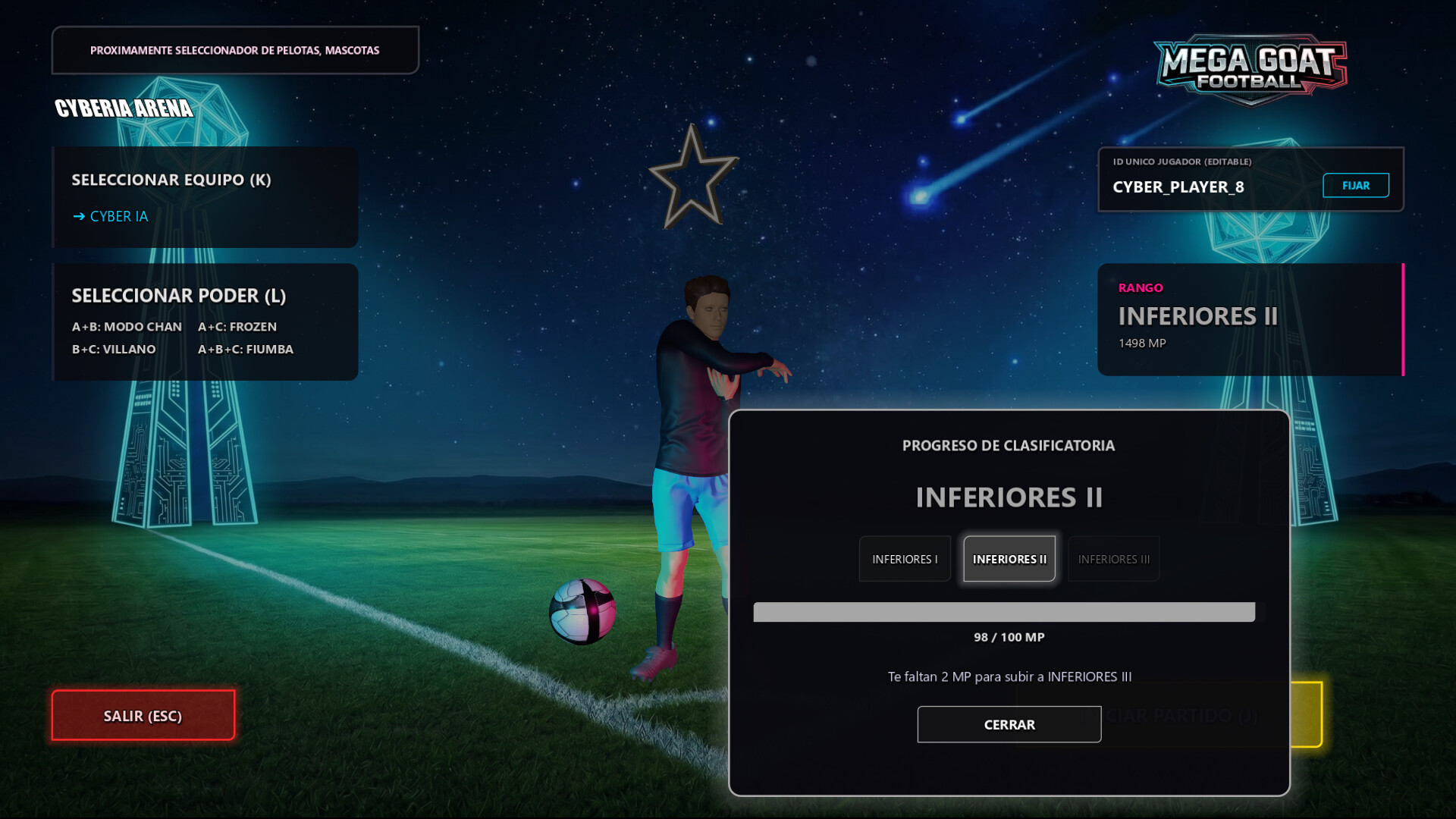 MEGA GOAT FOOTBALL: Cyberia Arena screenshot 4