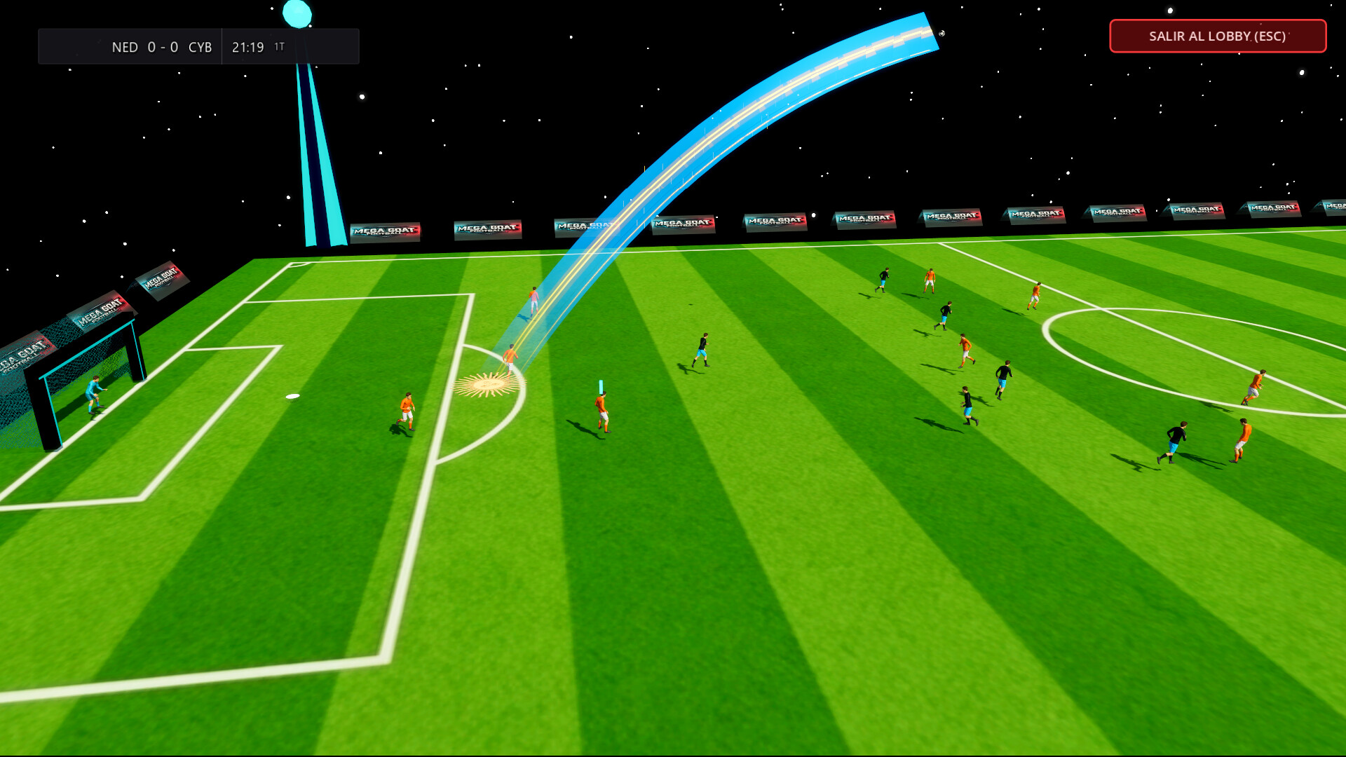 MEGA GOAT FOOTBALL: Cyberia Arena screenshot 2