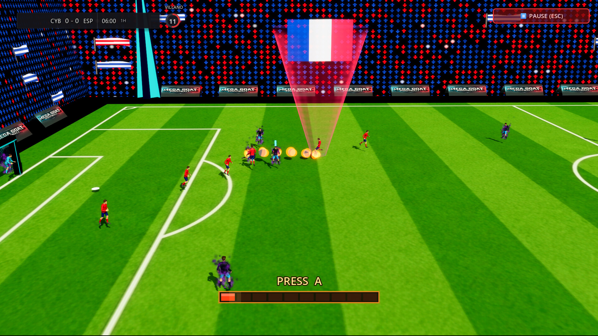MEGA GOAT FOOTBALL: Cyberia Arena screenshot 2