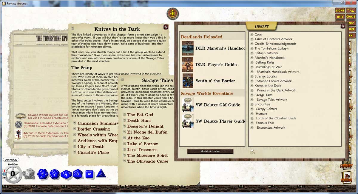 Fantasy Grounds - Deadlands: South 'o The Border Trail Guide Featured Screenshot #1