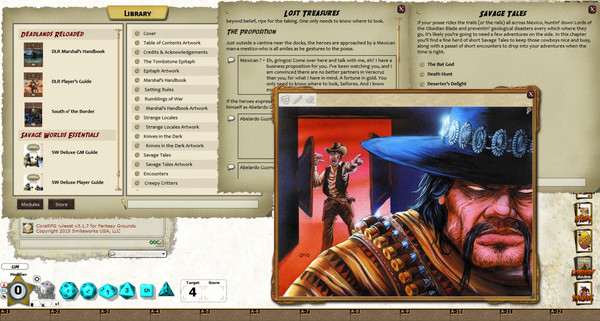 Fantasy Grounds - Deadlands: South 'o The Border Trail Guide