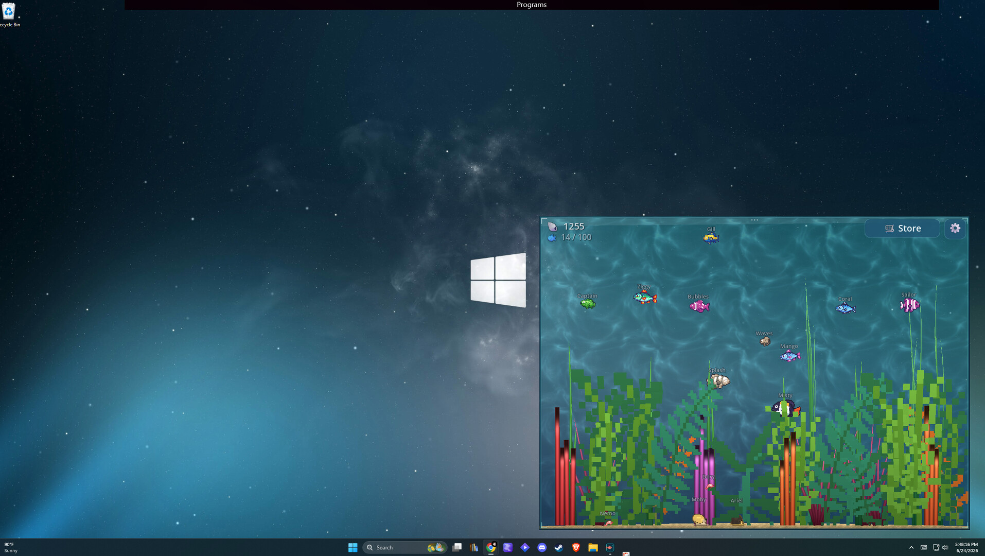 Reefling: A Cozy Desktop Aquarium screenshot #1