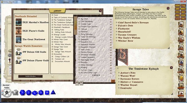 Fantasy Grounds - Deadlands: The Great Northwest Trail Guide