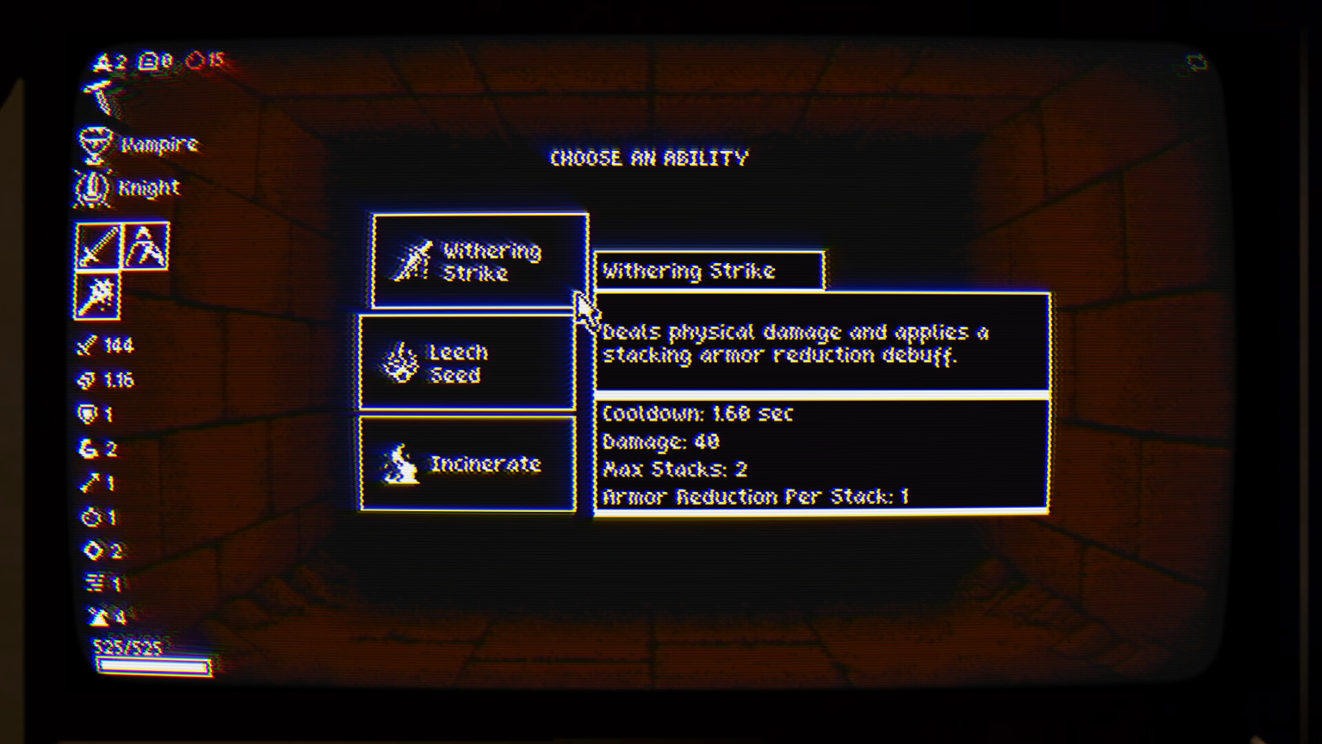 Your Debt Is Paid debt ledger UI tracking the Blood owed to your captor
