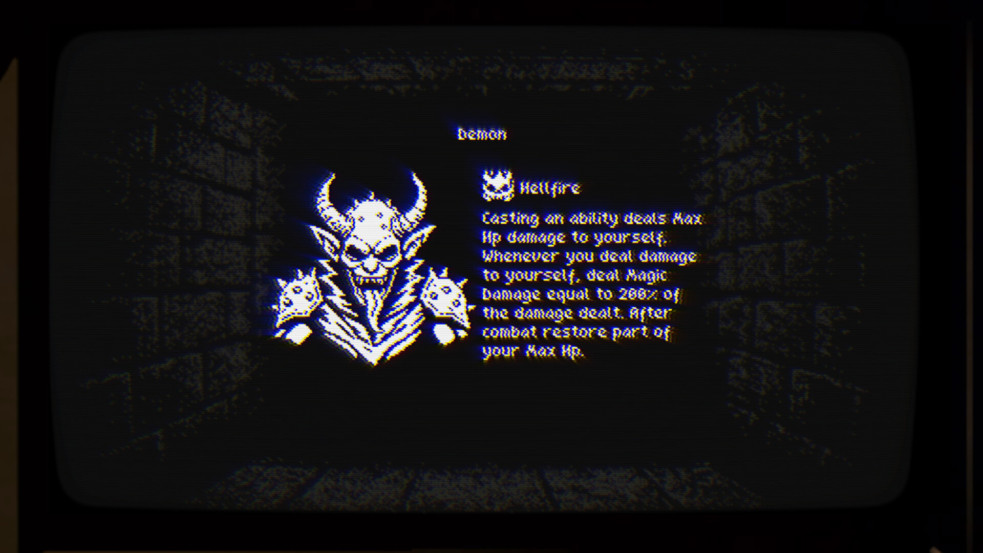 Your Debt Is Paid build screen showing abilities, relics, and enchantment choices between floors
