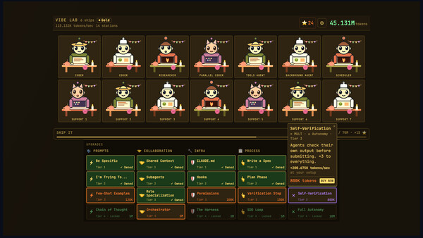 Vibe Lab: Idle Dev Sim screenshot 3