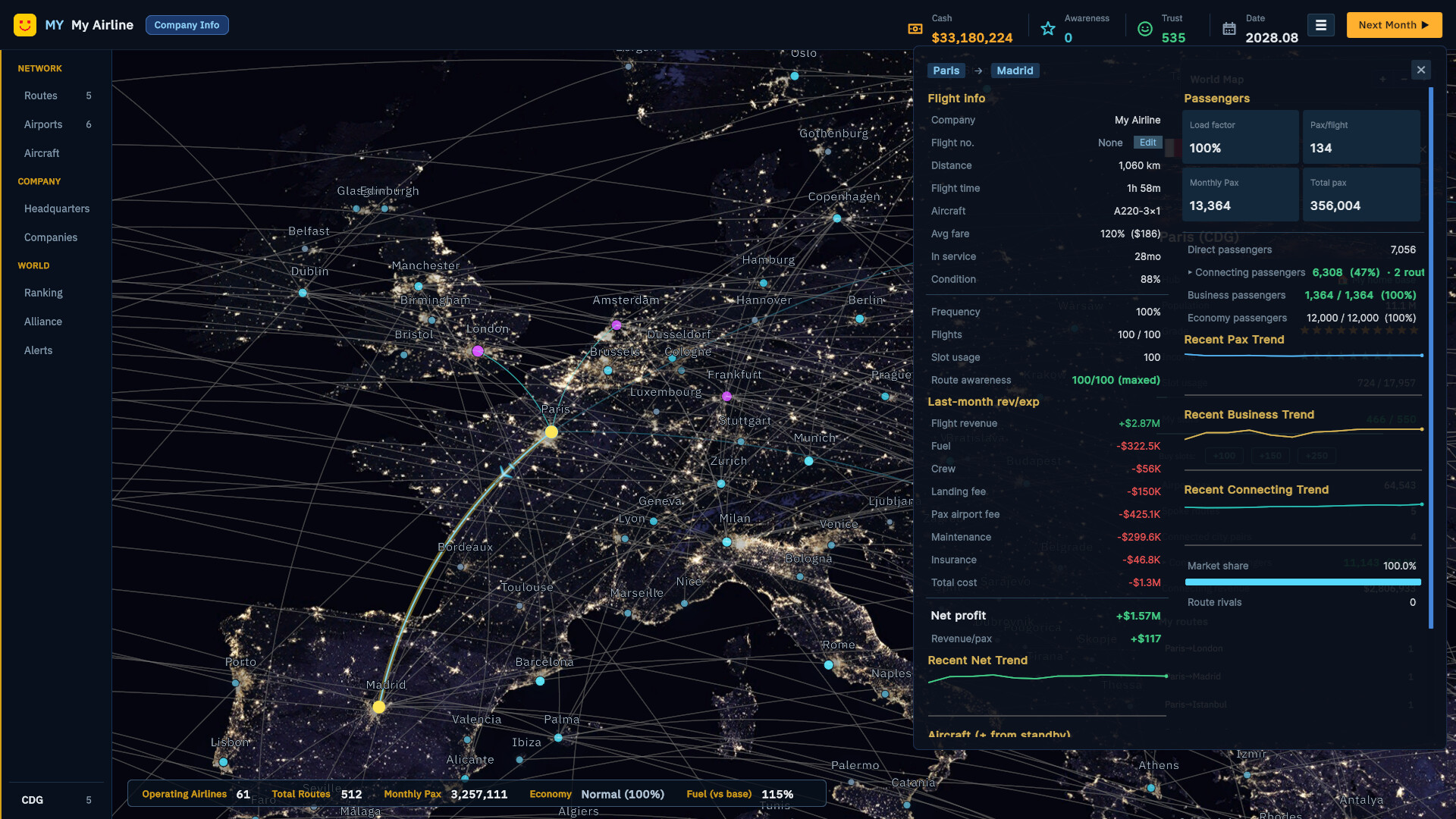 Airline Empire – Screenshot 9