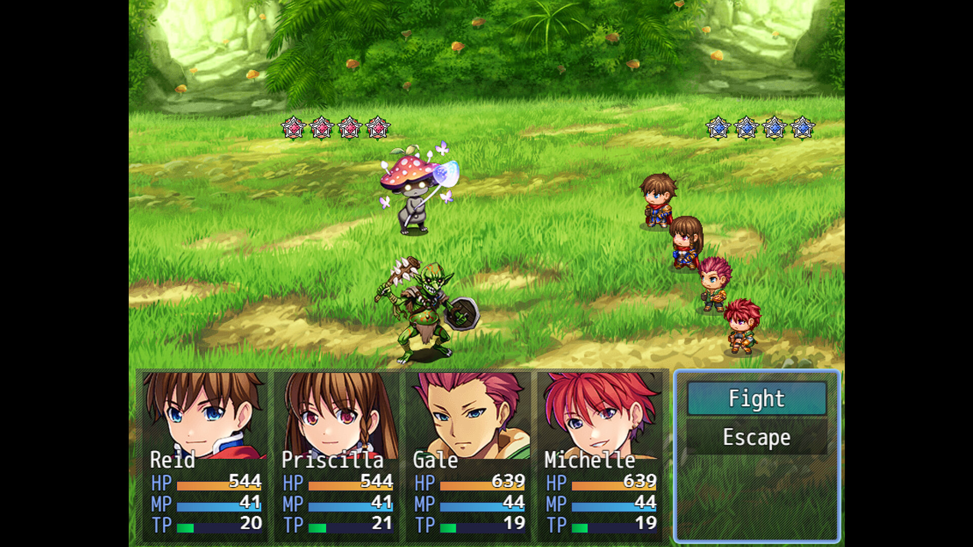 RPG Maker MZ - Press Team Battle System Plugin