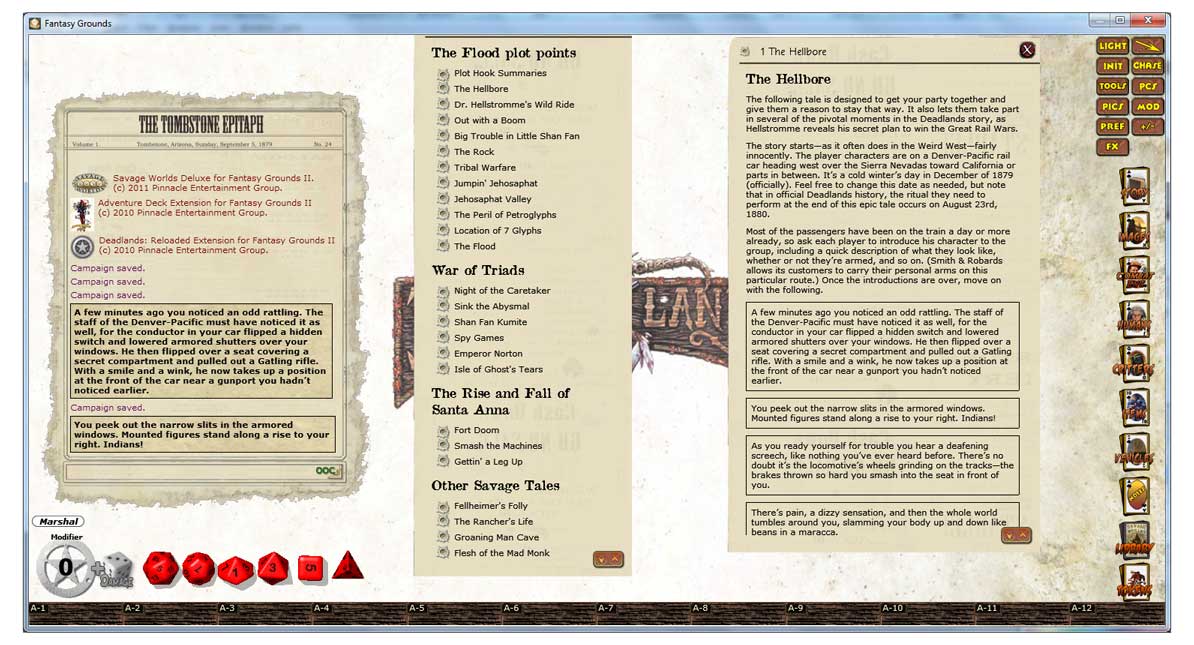 Fantasy Grounds - Deadlands Reloaded: The Flood Featured Screenshot #1