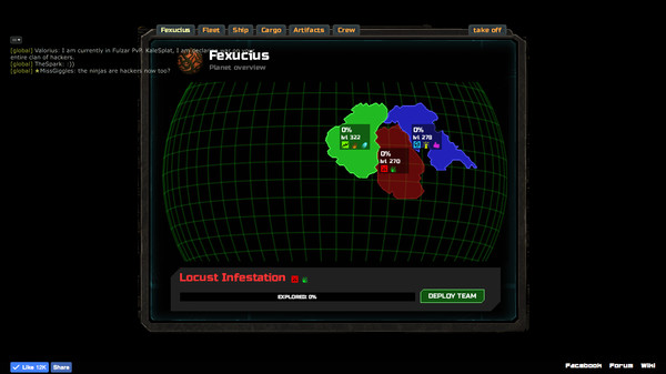 Screenshot z Astroflux