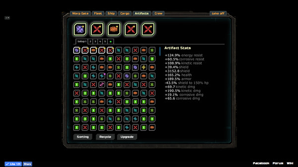 Screenshot z Astroflux