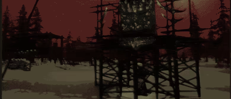 Hypervision reveals luminous traces and a hidden route through the environment.