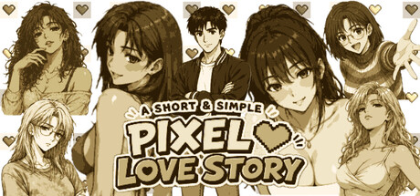 A Short & Simple Pixel Love Story header art