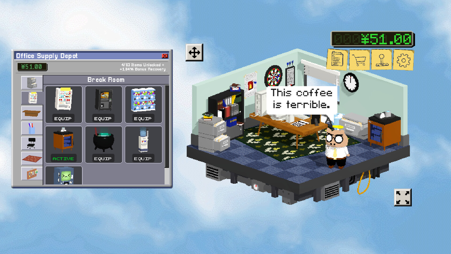 Butaro's Overtime Office 遊戲畫面 6