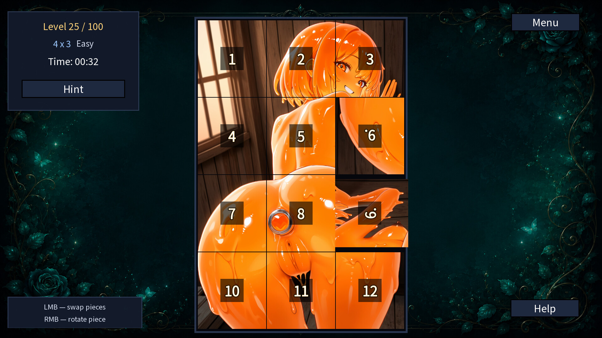 My Slime Waifu: Hentai Puzzle screenshot 12