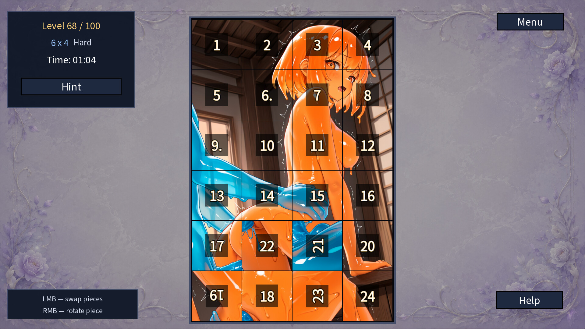 My Slime Waifu: Hentai Puzzle screenshot 18