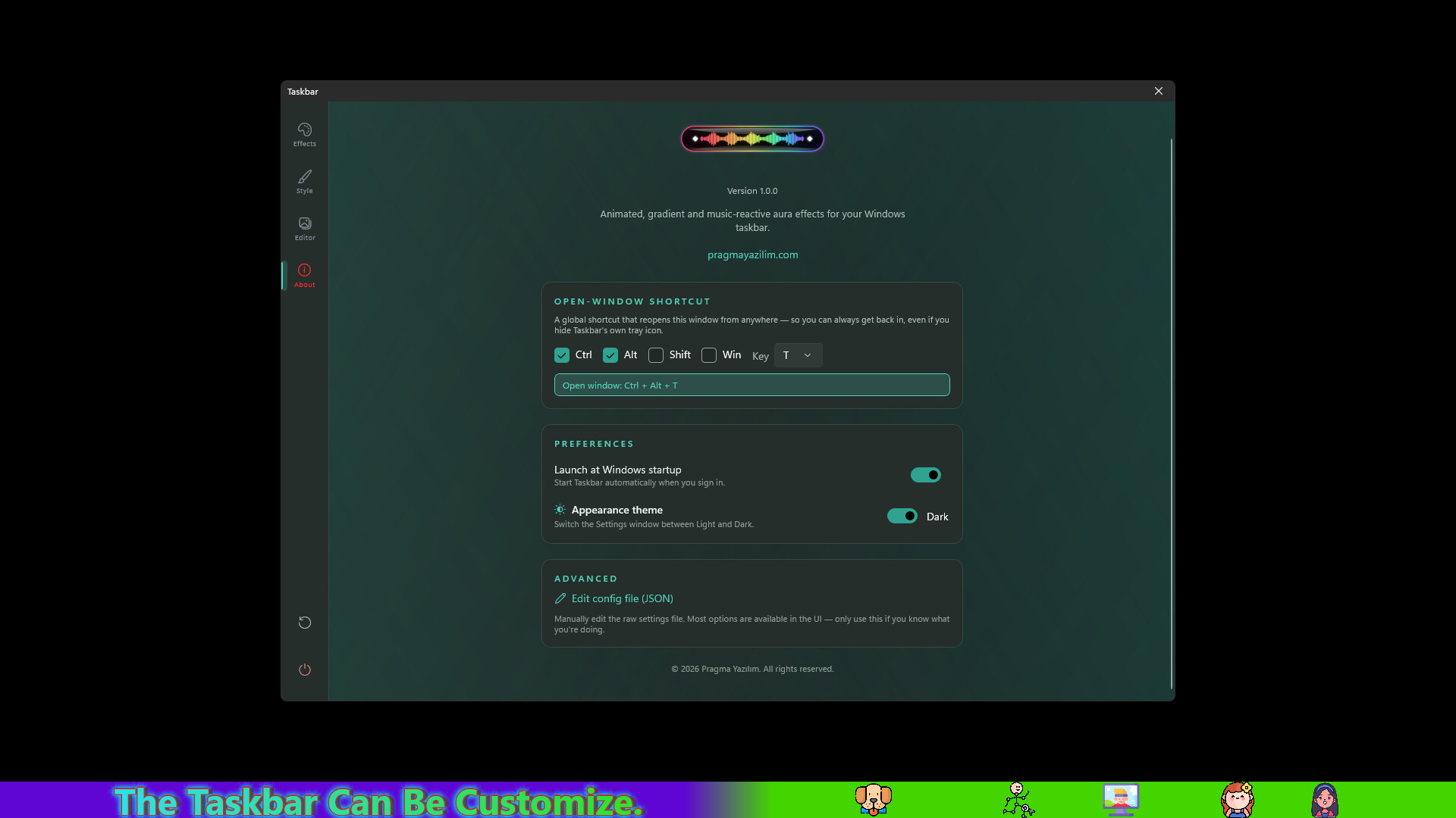 Taskbar screenshot 7